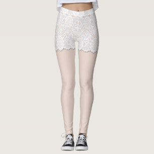 Spetsbälte Utseende Spandex Leggings