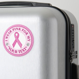 Spetsband Bröstcancer Medvetenhet Design Magnet