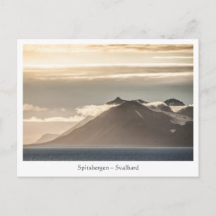 Spetsbergen Svalbard Landskap Vykort