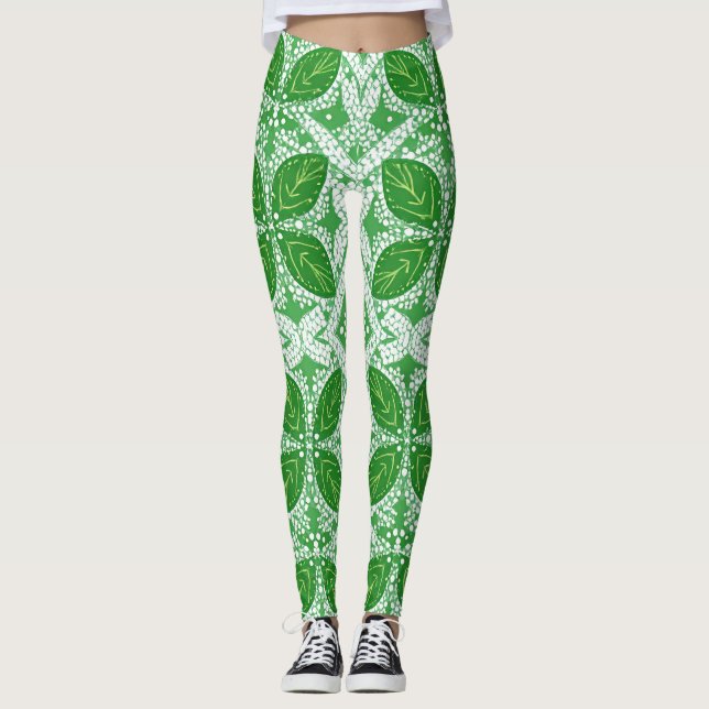 Spetsblad Drömmeri Leggings (Framsida)