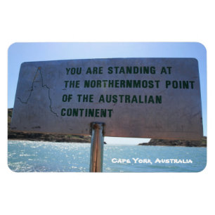 Spetsen undertecknar, udd York Australien - Magnet