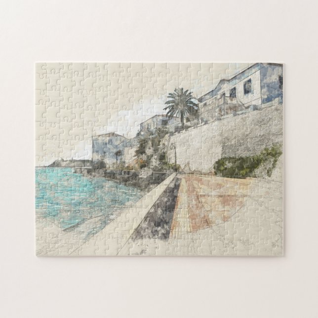 Spetses Island Greece Jigszawa Puzzle - Scenia Gre Pussel (Horisontell)