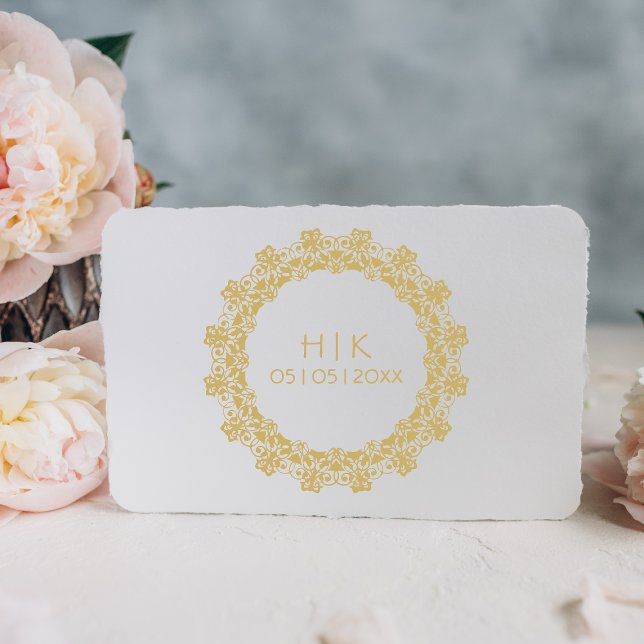 Spetsiga bröllpsinitialer stämpel (Skapare uppladdad)