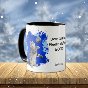 Spetsigt Kitten behöver tomten för att definiera B Mugg