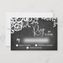 Spetskrit tavla Modern kalligrafi RSVP