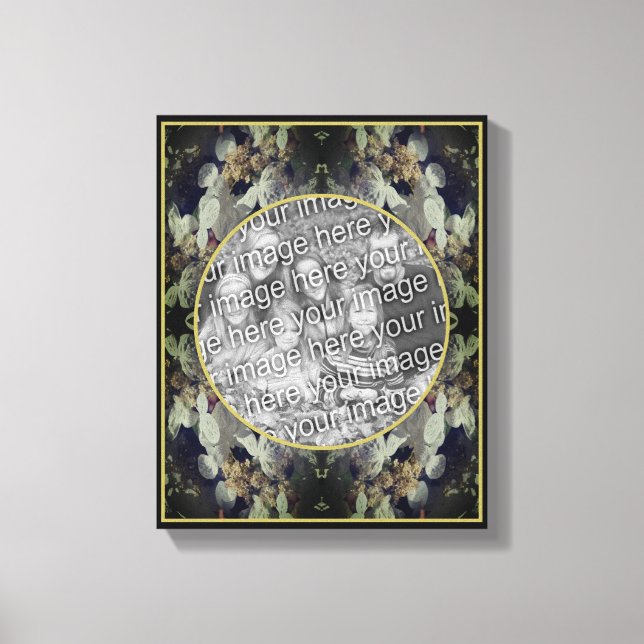 Spetskronad Hydrangea Ram Skapa Ditt Eget Foto Canvastryck (Framsida)