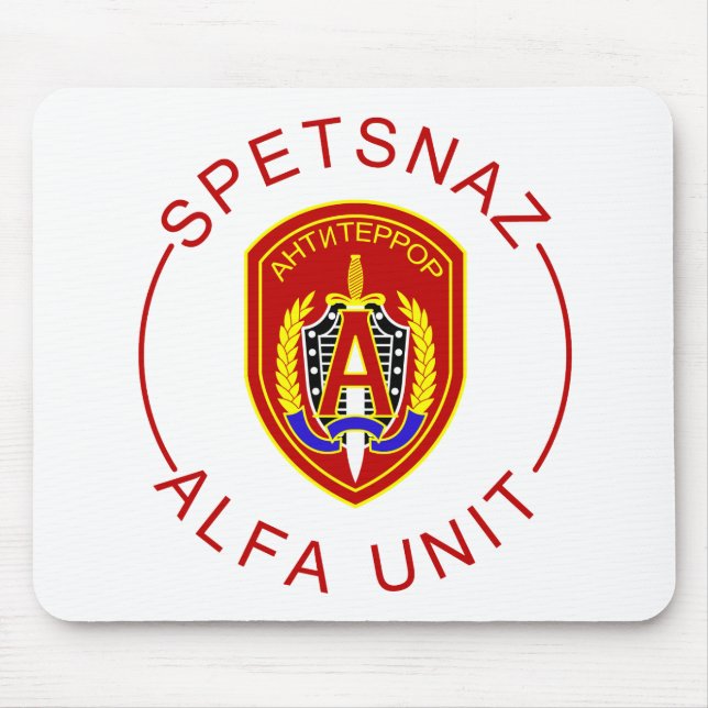 Spetsnaz alfabetisk musmatta (Framsidan)