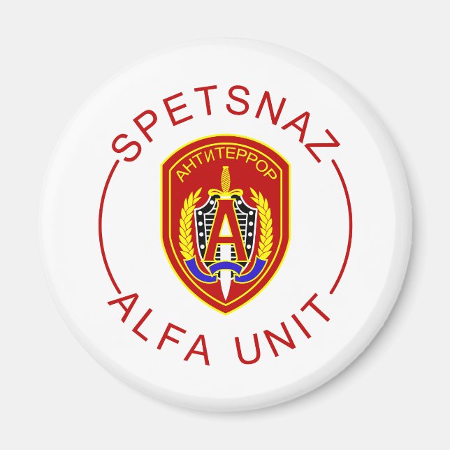 Spetsnaz Alpha Magnet (Framsidan)