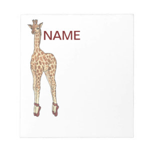spetstoegiraff anteckningsblock