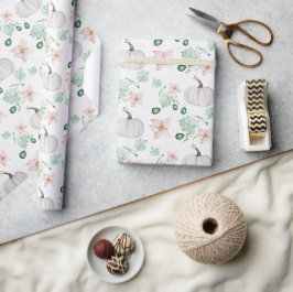 Spetsvita pumpaför vattenfärg Konsttrycksmönster Presentpapper
