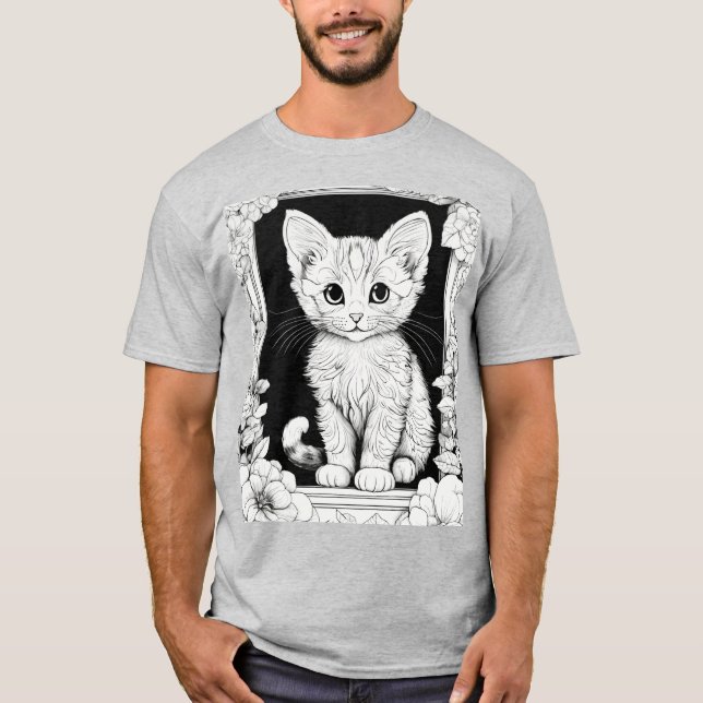 Spettig kittfärgsida T-Shirt-samling T Shirt (Framsida)