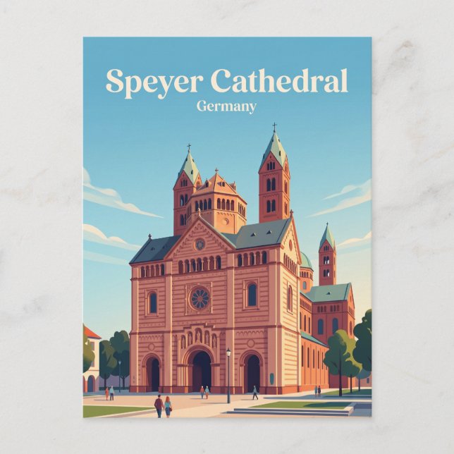 Speyer domkyrka Tyskland Vykort (Framsida)