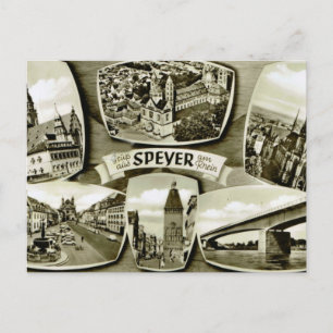 Speyer, Rhen, Tyskland Vykort