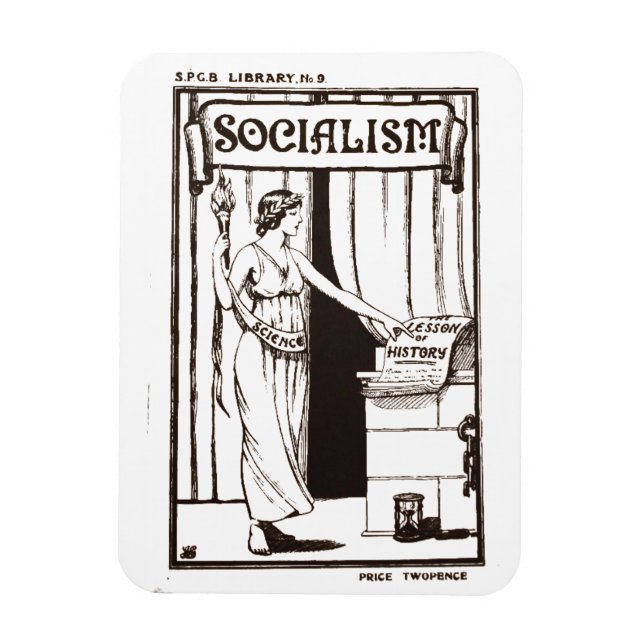 SPGB Bibliotek nr 9 Socialism (1920) pamphlet cove Magnet (Vertikal)