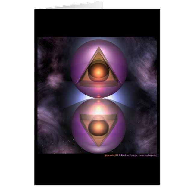 Spheramid #11 hälsningskort (Framsidan)