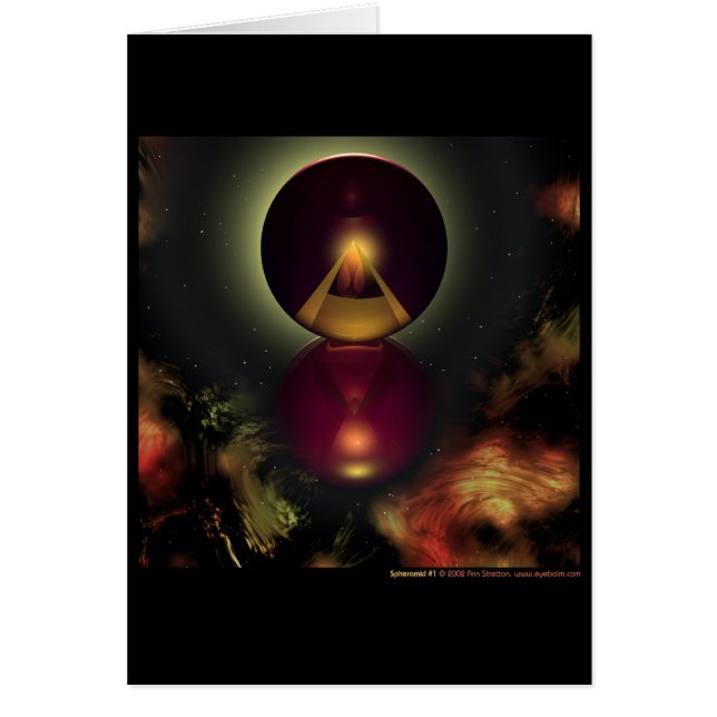 Spheramid #1 hälsningskort (Framsidan)