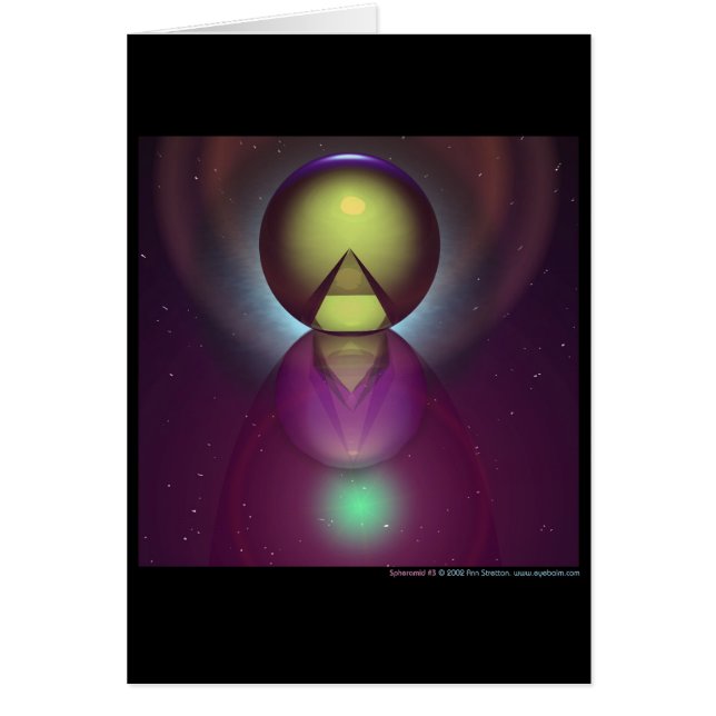 Spheramid #3 hälsningskort (Framsidan)