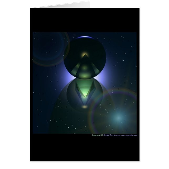 Spheramid #5 hälsningskort (Framsidan)