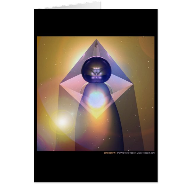 Spheramid #7 hälsningskort (Framsidan)