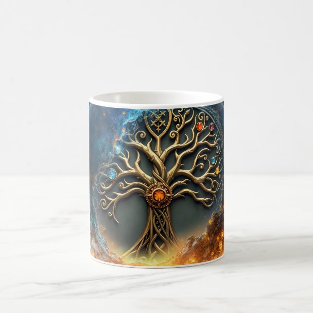 Sphere of Life – The Golden World Tree.  Kaffemugg (Center)