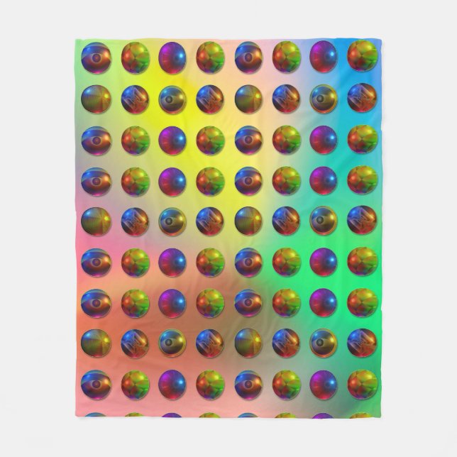 Spheres Mönster Fleecefilt (Framsidan)