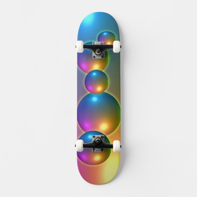 Spheres Shiny Mini Skateboard Bräda 18,5 Cm (Framsida)