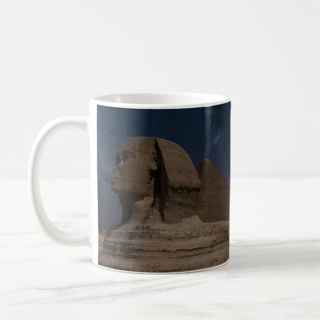 Sphinx Ancient Egypten Giant Statues Ancient Histo Kaffemugg (Vänster)
