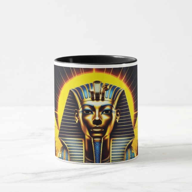 Sphinx and Pyramid - Ancient Egyptian Pharaoh Mugg (Center)