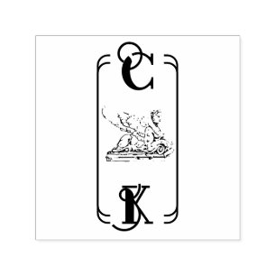 Sphinx Art nouveau ex libris Självfärgande Stämpel