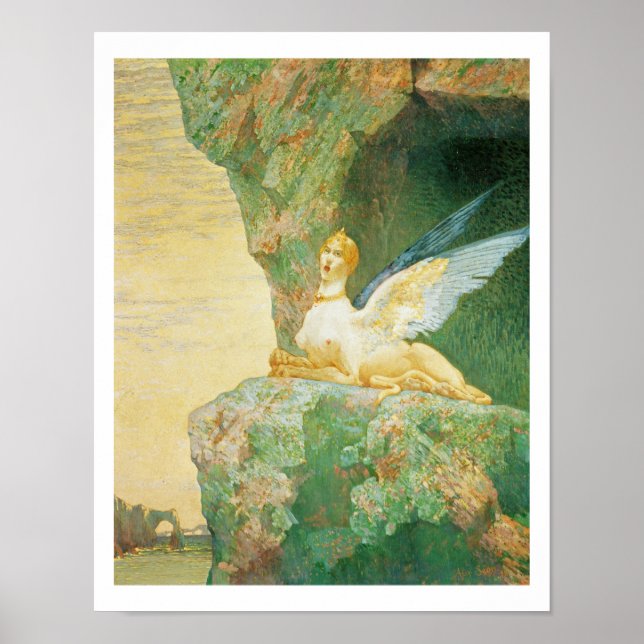 Sphinx-förtvivlan, 1890 poster (Framsidan)