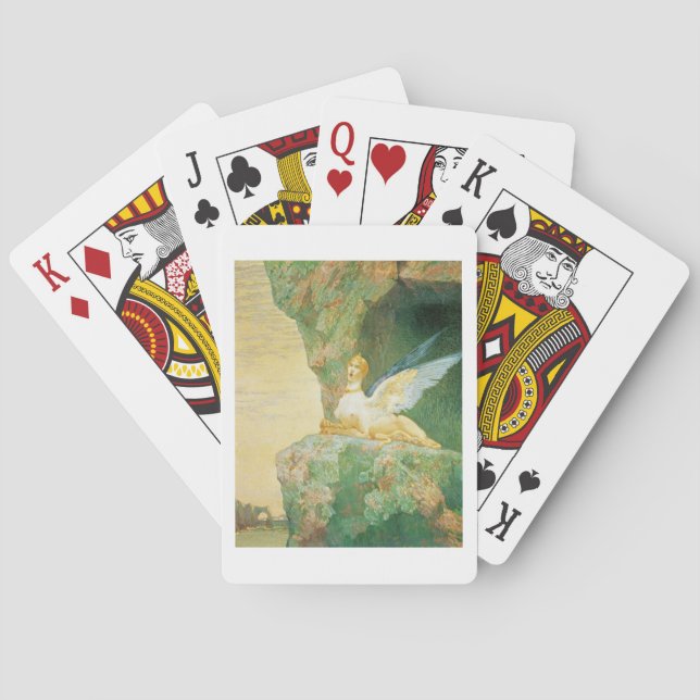 Sphinx-förtvivlan, 1890 spel kort (Baksidan)