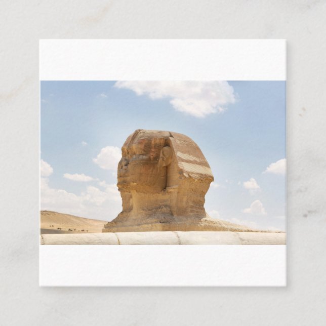 Sphinx Fyrkantigt Visitkort (Framsida)