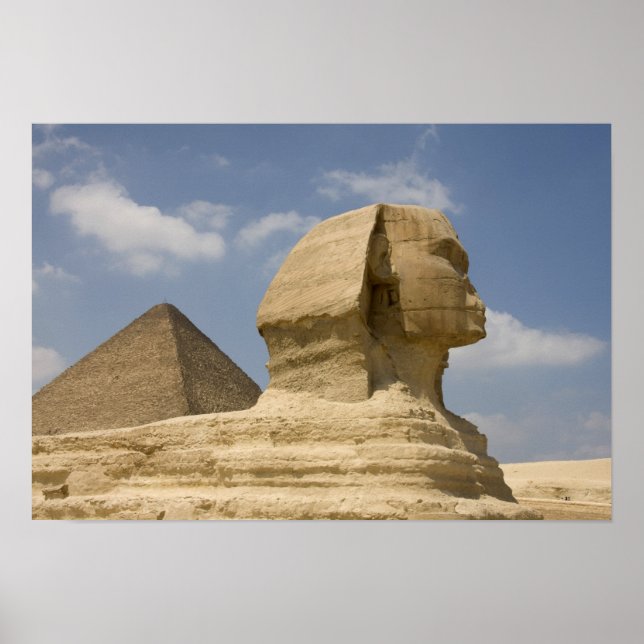 Sphinx, Giza, Al Jizah, Egypten Poster (Framsidan)