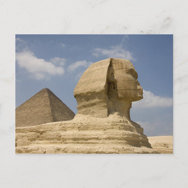Sphinx, Giza, Al Jizah, Egypten Vykort (Framsida)