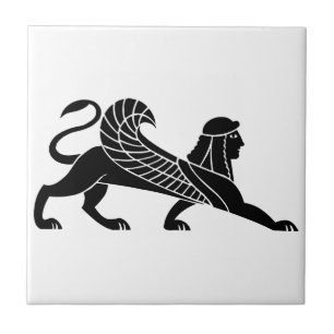 Sphinx, Greklands hjälpdesign Kakelplatta