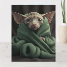 SPHINX HAIRLESS CAT CUTE BIRTHDAY GREETARD