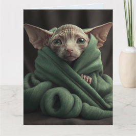 SPHINX HAIRLESS CAT CUTE BIRTHDAY GREETARD KORT