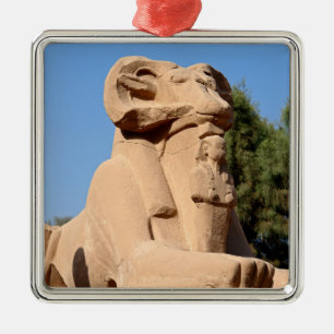 Sphinx i Karnak Temple - Egypten Julgransprydnad Metall