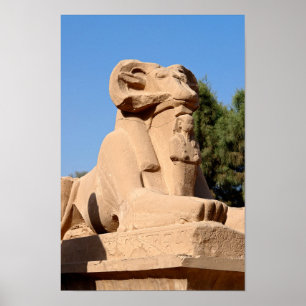 Sphinx i Karnak Temple - Egypten Poster