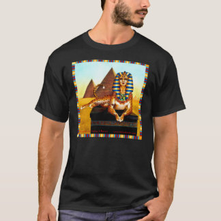 Sphinx med guld- ögon t-shirt