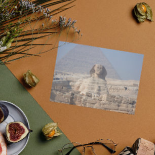 Sphinx och Pyramid i Egypten Vykort