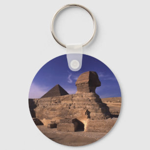 Sphinx och pyramider på den Giza Cairo egyptenen Nyckelring