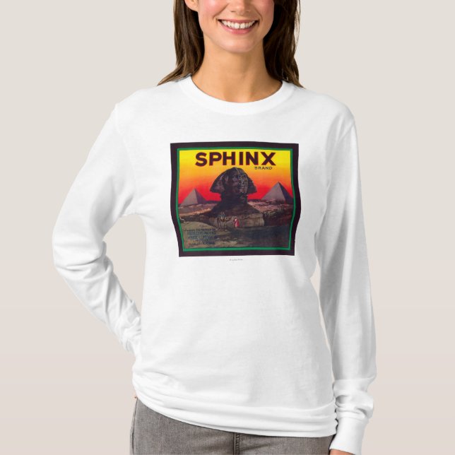 Sphinx orange LabelLindsay, CA Tee Shirt (Framsida)