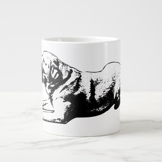 Sphinx Pause - Golden Gaze Jumbo Mugg (Framsidan)