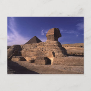 Sphinx Pyramid i Giza Vykort