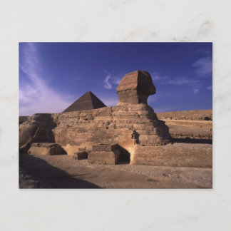 Sphinx Pyramid i Giza Vykort