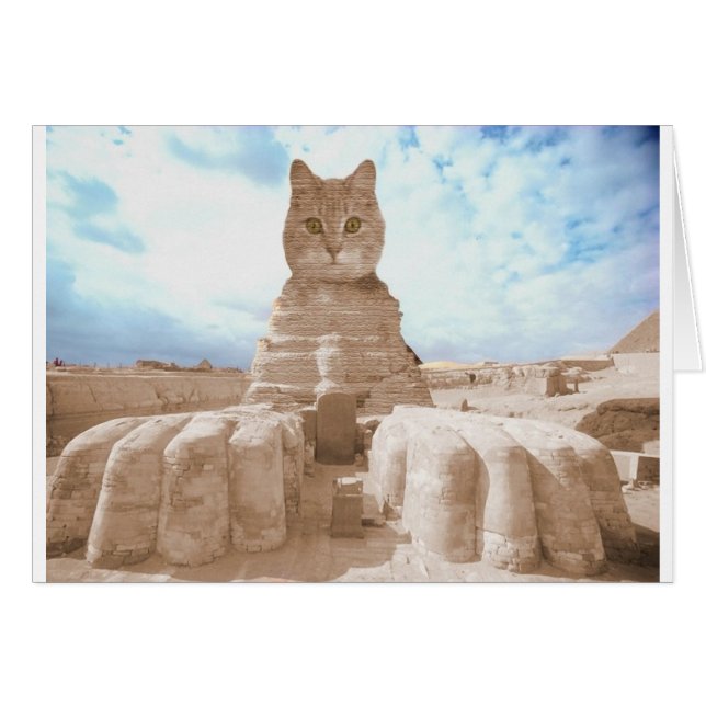 SphinxCat Hälsningskort (Framsidan Horizontal)