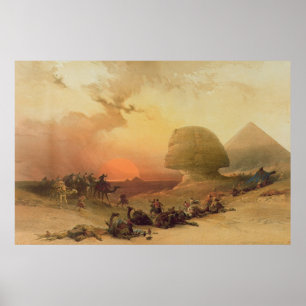 Sphinxen på Giza Poster