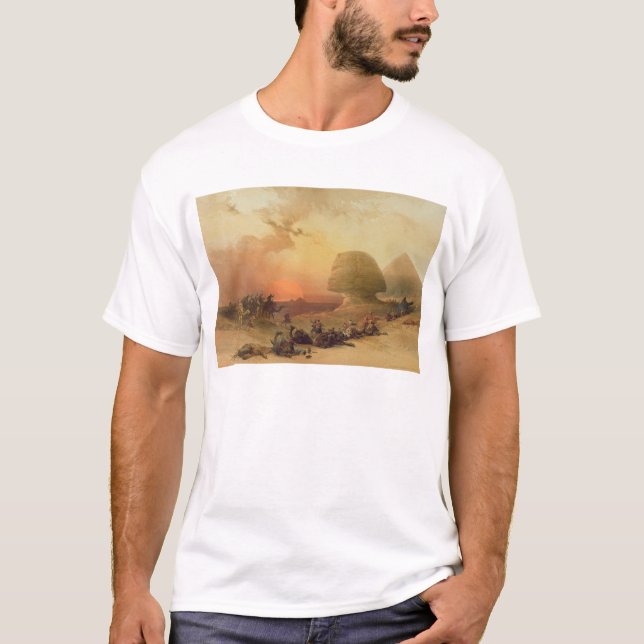 Sphinxen på Giza Tee Shirt (Framsida)