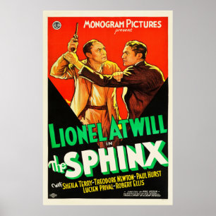 Sphinxen - vintagefilmaffisch 1933 poster